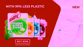 HARPIC NEW Harpic Hygienic Fresh Stickers Reduced Plastic UK Launch April 2024 Ad Commercial Brand Imagery Photoshoot 2