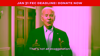 Joe Biden Jan 31 FEC Banner DTC Fundraising Ad 31s Ad Commercial Brand Imagery Photoshoot 1