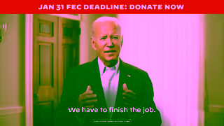 Joe Biden Jan 31 FEC Banner DTC Fundraising Ad 31s Ad Commercial Brand Imagery Photoshoot 2