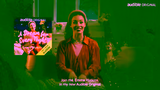 Audible A Dream for Every Night with Emma Watkins Audible Ad Commercial Brand Imagery Photoshoot 1