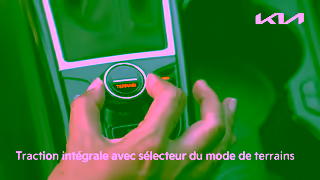 KIA Le Kia Sportage Traction intgrale avec slecteur du mode de terrains KIA Canada Ad Commercial Brand Imagery Photoshoot 0