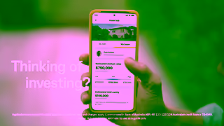 CommBank Thinking of investing Discover your propertys potential through Home Hub in the CommBank app Ad Commercial Brand Imagery Photoshoot 0