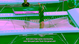 CBC Network Sophiane Mthot draws inspiration on trampoline from Rosie McLennan paris2024 Ad Commercial Brand Imagery Photoshoot 1