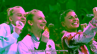 CBC Network Sophiane Mthot draws inspiration on trampoline from Rosie McLennan paris2024 Ad Commercial Brand Imagery Photoshoot 2