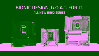 AORUS AORUS Intel B860 Series Motherboards BIONIC DESIGN GOAT FOR IT Official Trailer Ad Commercial Brand Imagery Photoshoot 2