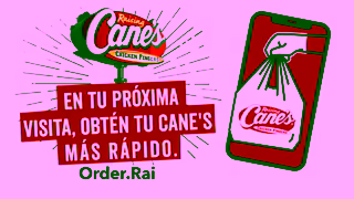Raising Cane's Cuando se te antoje algo calientito fresco y delicioso ntrale al Raising Canes ms cercano Ad Commercial Brand Imagery Photoshoot 2
