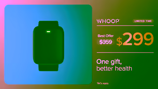 Whoop 50 Cyber Sale ENUSD YouTube InFeed CyberDealSeekers15 Ad Commercial Brand Imagery Photoshoot 1