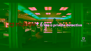 McAfee McAfee is like having your own private detective Ad Commercial Brand Imagery Photoshoot 1