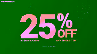 Harbor Freight New Year New Deals 25 Off Any Single Item Harbor Freight Ad Commercial Brand Imagery Photoshoot 0
