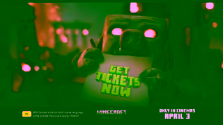 Warner Brothers A Minecraft Movie In cinemas April 3 Ad Commercial Brand Imagery Photoshoot 2