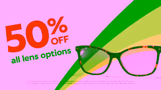 Specsavers 50 off all lens options Ad Commercial Brand Imagery Photoshoot 0