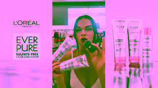 L'Oreal Paris EverPure Glossing Glass Shine Hair for Up to 5 Days Ad Commercial Brand Imagery Photoshoot 0