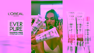 L'Oreal Paris EverPure Glossing Glass Shine Hair for Up to 5 Days Ad Commercial Brand Imagery Photoshoot 1