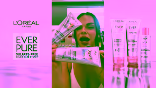 L'Oreal Paris EverPure Glossing Glass Shine Hair for Up to 5 Days Ad Commercial Brand Imagery Photoshoot 2