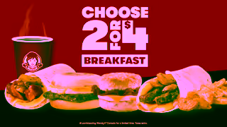 Wendy's BR22692 2for4Breakfast EN 15s OLV 16x9 Ad Commercial Brand Imagery Photoshoot 2