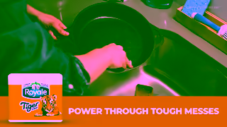ROYALE TIGER STRONG Absorbent Even Cleans Pots Pans Ad Commercial Brand Imagery Photoshoot 2