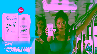 Secret Deodorant Secret Deodorant Clinically Proven Aluminum Free Deodorant gives you 72 hrs proven odor protection Ad Commercial Brand Imagery Photoshoot 2