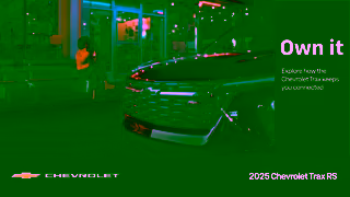 Chevrolet GTAYouTube Video Views2025Trax2RSWireless ChargingEN26169 Ad Commercial Brand Imagery Photoshoot 2