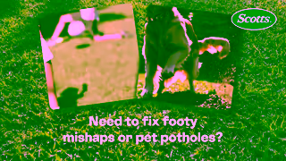Scotts Scotts Lawn Builder Levelling Mix Fix Dog Digs and Lawn Bumps Ad Commercial Brand Imagery Photoshoot 0