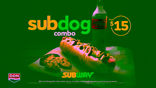 Subway Feast your eyes on this The SubDog Combo is a fullon flavour fest Ad Commercial Brand Imagery Photoshoot 1