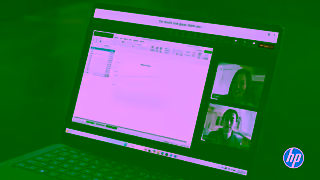 HP Live Captions Ad Commercial Brand Imagery Photoshoot 1