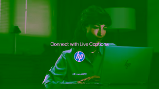 HP Live Captions Ad Commercial Brand Imagery Photoshoot 2
