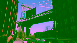 LG Electronics LG gram Pro Seen crossing Manhattan Bridge LG Ad Commercial Brand Imagery Photoshoot 1