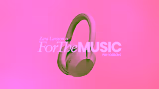 Sony Zara Larsson x WH1000XM5 Smoky Pink Audio Couture ForTheMusic Ad Commercial Brand Imagery Photoshoot 2