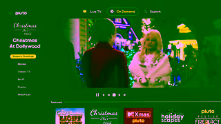 Pluto TV Seasons Greetings Start Watching Now Pluto TV Canada Ad Commercial Brand Imagery Photoshoot 1