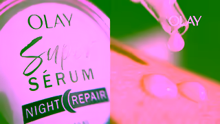 Olay New Olay Super Serum Night Repair The Power of 5 Night Serums Benefits in One Ad Commercial Brand Imagery Photoshoot 0