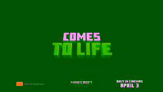 Warner Brothers A Minecraft Movie In cinemas April 3 Ad Commercial Brand Imagery Photoshoot 1