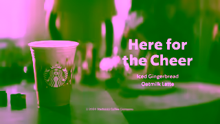 Starbucks Iced Gingerbread Oatmilk Latte Starbucks Holiday Ad Commercial Brand Imagery Photoshoot 1