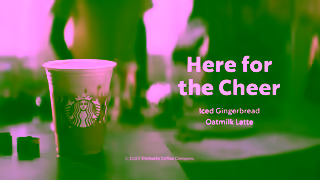 Starbucks Iced Gingerbread Oatmilk Latte Starbucks Holiday Ad Commercial Brand Imagery Photoshoot 2