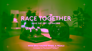 Logitech Sim Racing Family Race Days Europe GIVE THE GIFT OF RACING Ad Commercial Brand Imagery Photoshoot 2