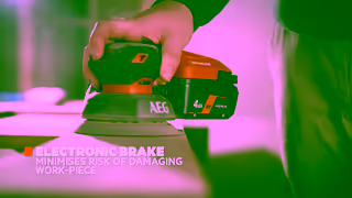 AEG Power Tools AEG 18V Brushless Sub Compact 125mm Random Orbital Sander Ad Commercial Brand Imagery Photoshoot 1