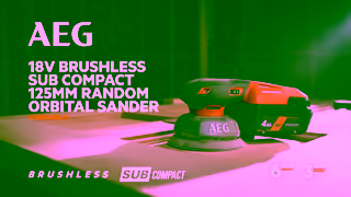 AEG Power Tools AEG 18V Brushless Sub Compact 125mm Random Orbital Sander Ad Commercial Brand Imagery Photoshoot 2