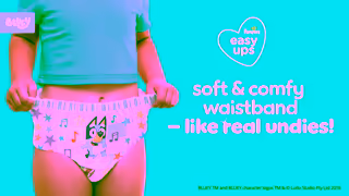 Pampers Pampers Easy Ups Bluey Make Potty Time a Party 15s Ad Commercial Brand Imagery Photoshoot 1