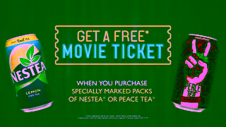 Nestea Free movie ticket Ad Commercial Brand Imagery Photoshoot 1