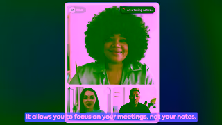 ClickUp Productivity ClickUp AI Notetaker Automatic Meeting Notes that Connect to Docs Tasks Ad Commercial Brand Imagery Photoshoot 0