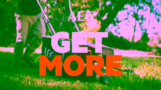 AEG Power Tools GET MORE Runtime AEG 2x18V 36V 18 FUSION Lawn Mower Ad Commercial Brand Imagery Photoshoot 0