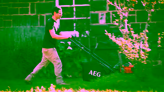 AEG Power Tools GET MORE Runtime AEG 2x18V 36V 18 FUSION Lawn Mower Ad Commercial Brand Imagery Photoshoot 1