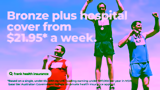 Frank Health Insurance Bronze Still gets you on a podium Shine on with Franks Bronze Plus Hospital Cover Ad Commercial Brand Imagery Photoshoot 1