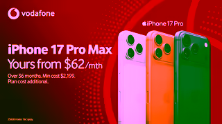 Vodafone The allnew iPhone 17 Pro Max is here get yours at Vodafone Ad Commercial Brand Imagery Photoshoot 1