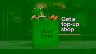 Uber Eats Get the top up shop without the shop Uber Eats Ad Commercial Brand Imagery Photoshoot 0