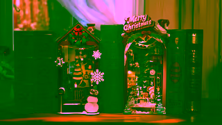 ROBOTIME Step Into a Festive Wonderland Rolife Christmas Street Indoor Scene DIY Book Nooks Ad Commercial Brand Imagery Photoshoot 2