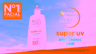 Garnier Garnier Ambre Solaire Super UV Hyaluronic Acid Bumper 2 Ad Commercial Brand Imagery Photoshoot 1