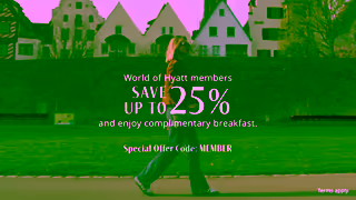 HYATT Offer code MEMBER Save up to 25 and get free breakfast Ad Commercial Brand Imagery Photoshoot 0