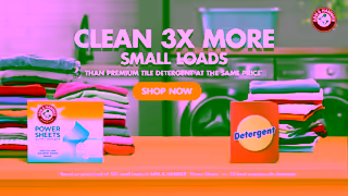 Arm & Hammer Say Goodbye to Mess with Power Sheets Ad ARM HAMMER Out In Ad Commercial Brand Imagery Photoshoot 2