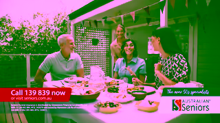 AU Seniors Seniors Funeral Insurance Lifes Booming Welcome Home TV Ad Ad Commercial Brand Imagery Photoshoot 2