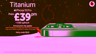 Vodafone iPhone 15 Pro Big Winter Sale Vodafone UK Ad Commercial Brand Imagery Photoshoot 1